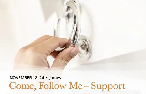 hand using a door knocker