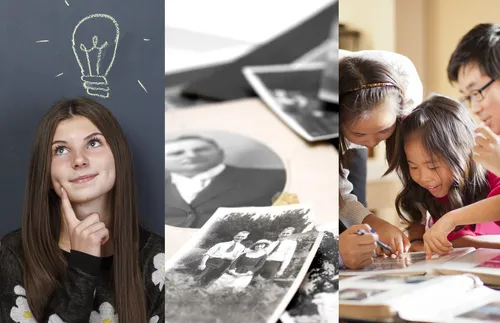 images associated with family history and temple work