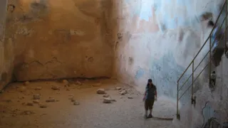 Photo of a cistern in Masada.