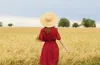woman in a field