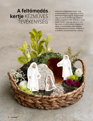 oldal PDF-változata a kész diorámáról készült fényképpel