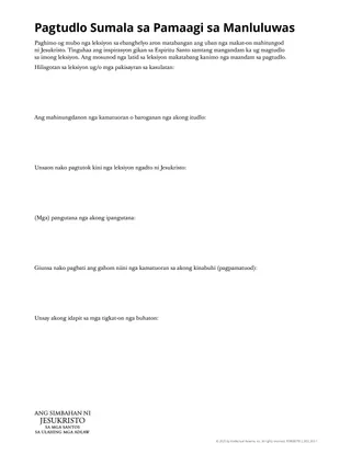 Pagtudlo Sumala sa Pamaagi sa Manluluwas