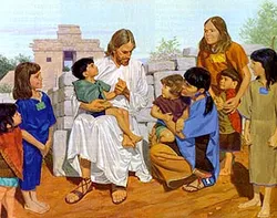 He blessed each child