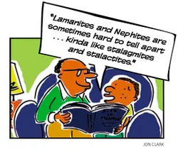 father and son reading