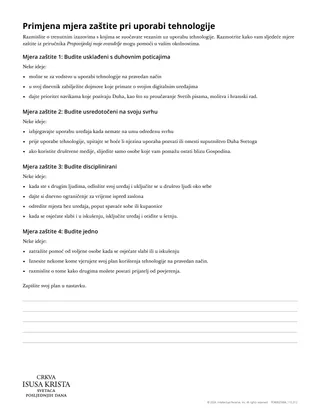 Primjena mjera zaštite pri uporabi tehnologije