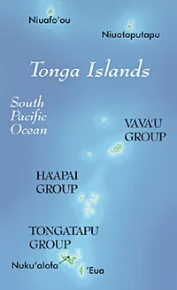 Map of the Tonga Islands