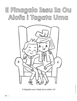 Itulau valivali PDF o tamaiti e to’alua o loo nonofo faatasi i luga o se nofoa