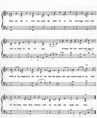 Music, The Commandments