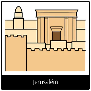 símbolo do evangelho para Jerusalém