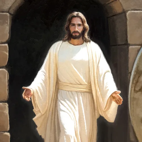 Jesus Christ emerging from the tomb