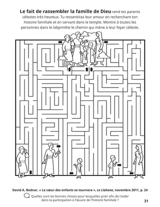 page 31 de l’album de coloriage Rassembler la famille de Dieu