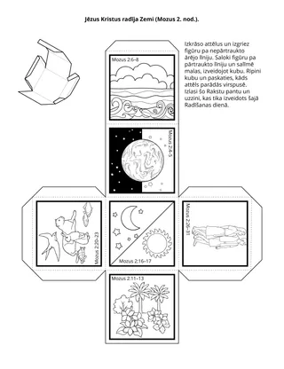 Sākumskolas radošā lappusīte: Jēzus radīja Zemi