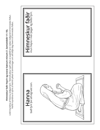 Verkefnasíða Barnafélagsins: Himneskur faðir heyrir og svarar bænum mínum