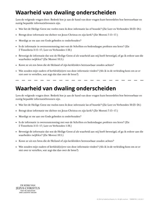 Waarheid van dwaling onderscheiden