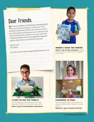 boy from Venezuela holding Spanish copy of Friend