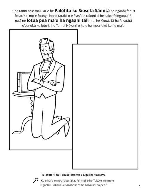 Peesi valivali ʻo Siosefa Sāmita ʻoku lotu