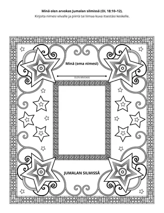 toimintasivu: minä olen suuriarvoinen