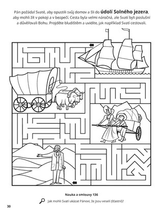 Journey to the Salt Lake Valley coloring page