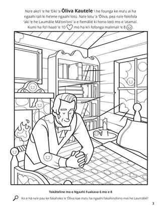 Oliver Received Answers from the Lord coloring page