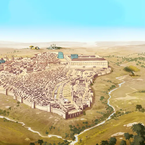 map of ancient Jerusalem