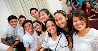 행복한 청소년들