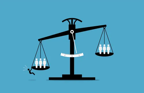 uneven scales of justice 