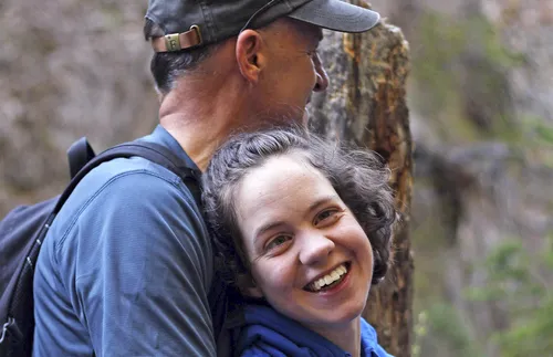 Elder Pieper with his daughter Dora