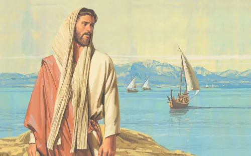 Jesus by sea