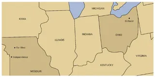 map, Missouri to Ohio