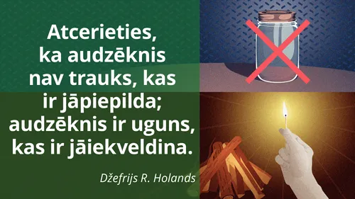 Uguns, nevis trauks; attēls