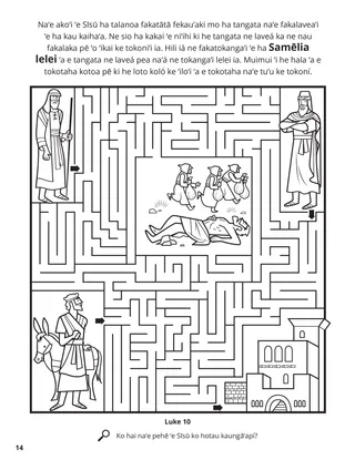 The Good Samaritan coloring page