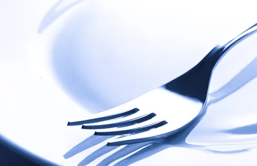plate and fork