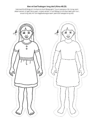 aktiviti pej: Bambae mi laef bakegen long ded.