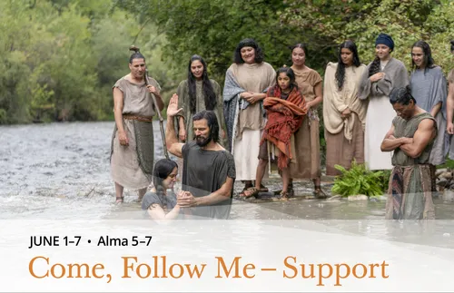 Book of Mormon video depiction of Alma baptizing