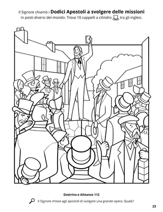 The Apostles Preached the Gospel to All Nations coloring page