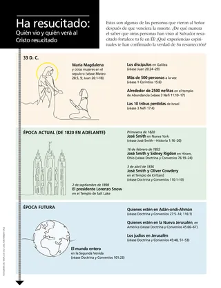 infographic about witnesses seeing resurrected Christ
