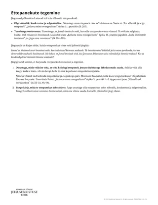 Ettepanekute tegemine