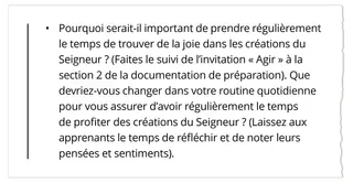 Segmentation de question : leçon 4