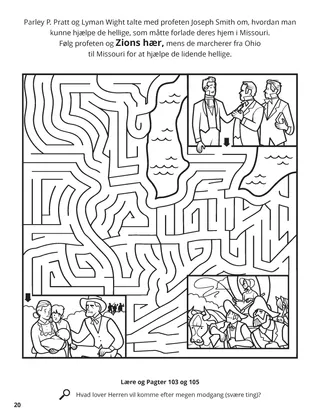 Zion’s Camp coloring page