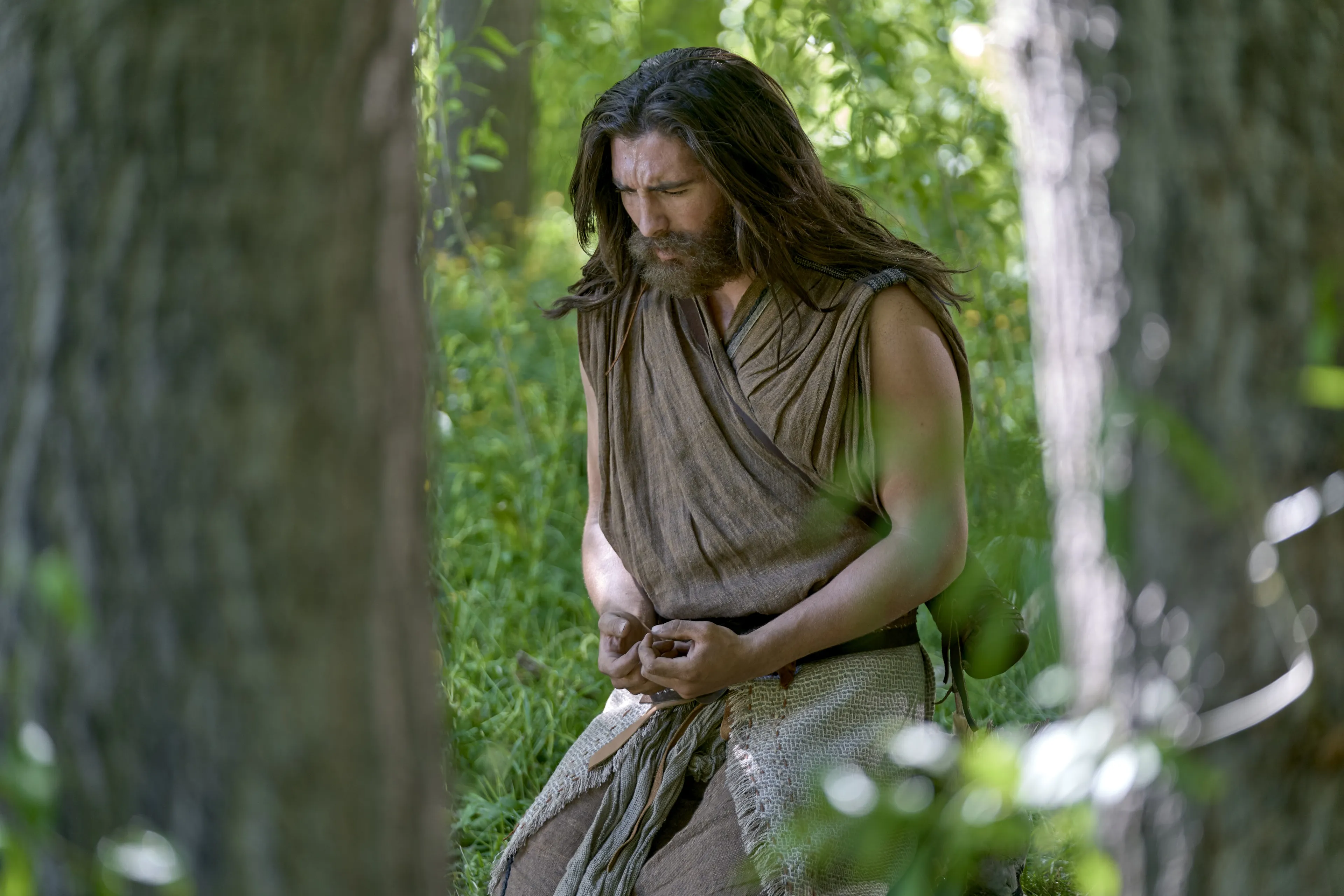 Nephi kneels in the woods to pray, and ask the Lord what he should do concerning his brethren.