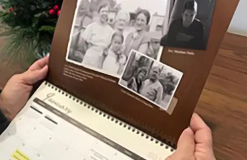 hands holding a calendar