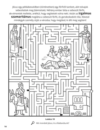 The Good Samaritan coloring page