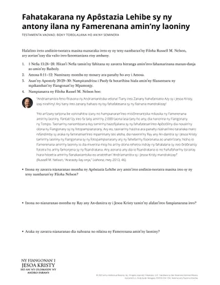 New Testament Seminary Teacher Manaul - 2023