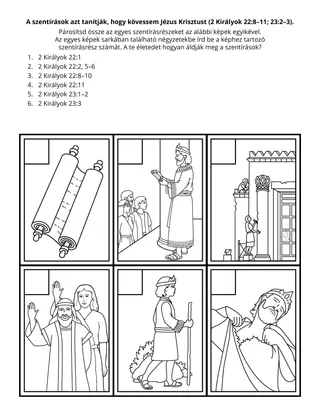 elemis tevékenységi oldal: A szentírások Jézus Krisztus követésére tanítanak engem