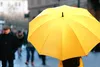 yellow umbrella