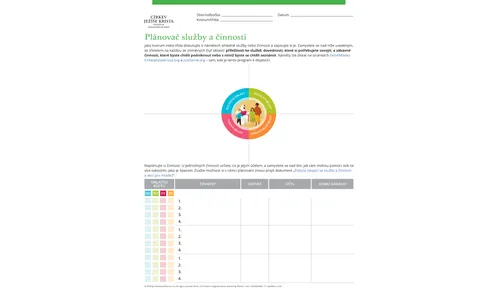 plánovač služby a činností