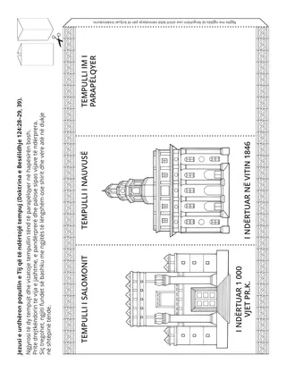 faqja e veprimtarisë: Jezusi i urdhëron njerëzit e Tij që të ndërtojnë tempuj