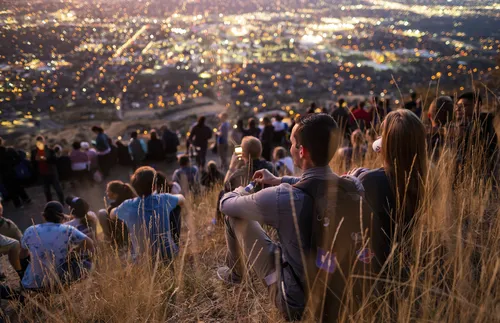 young adults on Y Mountain
