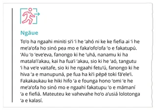 lēsoni 4 ʻekitivitī ngāue