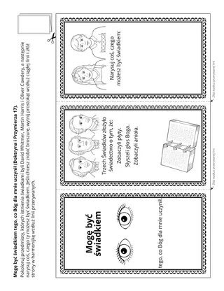 strona z zadaniami: Mogę być świadkiem Boga